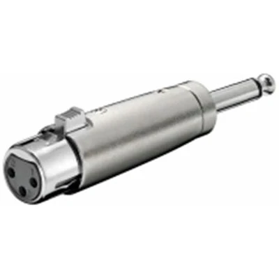 Image de Adaptateur XLR femelle 3pins &gt; Jack 6.35mm mâle mono