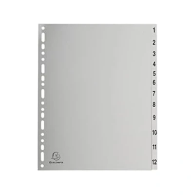 Afbeelding van Exacompta 2912E 10x Intercalaires 1 12 A