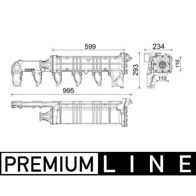 Afbeelding van Mahle Original EGR koeler CE 37 000P