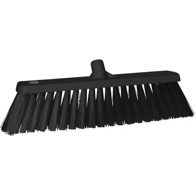 Afbeelding van Vikan Bezems en Vegers Hygiene Bezem Zwart Extra Harde Vezels 530mm