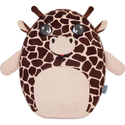 Afbeelding van SQUISHBRUBIES Gigi de Giraf Superzachte Pluche Knuffel Kawaii Squishy Speelgoed 35 cm bruin en beige