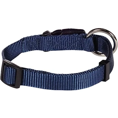 Afbeelding van Hond Halsband Ziggi Donkerblauw S 30 45cm 15mm