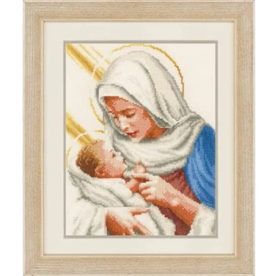 Afbeelding van Borduurpakket Madonna met kind 0148524