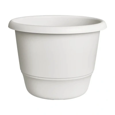 Afbeelding van Elho Amiga Rond 35 Bloempot voor Binnen &amp; Buiten 100% Gerecycled Plastic Ø 34.5 x H 25.9 cm Zijdewit