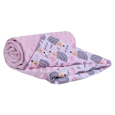 Image de Medi Partners Couverture Bébés 100% Coton 75x100cm pour Enfant Minky Multifonctionnel Bilatéral Doux et Melleux Landaus