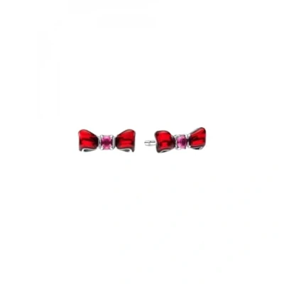 Afbeelding van Pandora Dames Oorbellen Zilver &amp; Rood