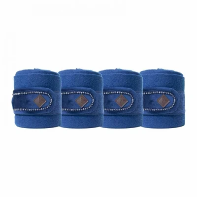 Afbeelding van Kentucky Bandages Polar Fleece Velvet Pearls Navy Full