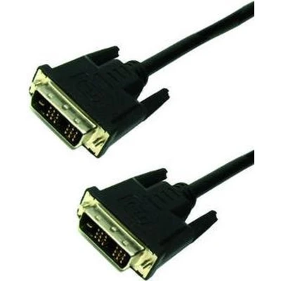 Afbeelding van MediaRange DVI monitor connection cable, digital dual link, plug (24+1)/DVI (24+1), 3.0m, black