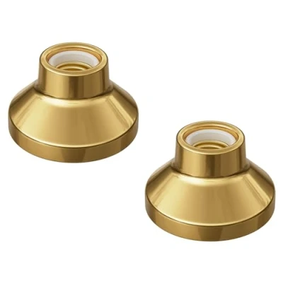 Afbeelding van ledscom.de 2 stuks ELEKTRA plafondlamp/lampfitting, porselein, glanzend goud, 1 x E27 max. 300 W