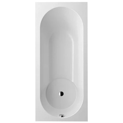 Afbeelding van Villeroy &amp; Boch Libra kunststof bad quaryl rechthoekig met poten wit