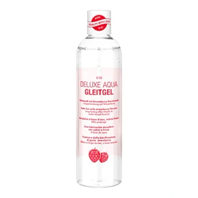 Afbeelding van EIS, Deluxe Aqua glijmiddel, langdurige werking op waterbasis, aardbeien, 300 ml