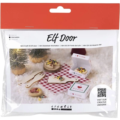 Afbeelding van Creativ Company CC Mini Hobbyset Kabouterdeur Pizza