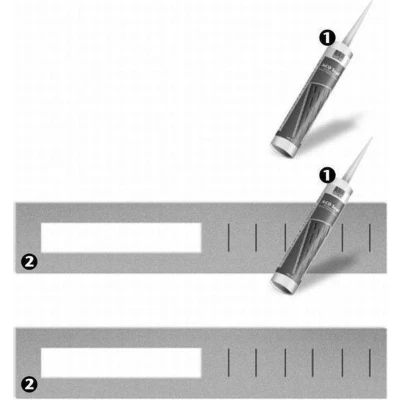 Afbeelding van Aco Showerdrain c tape set met seal en mes voor douchegoot