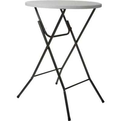 Afbeelding van Perel Klaptafel, inklapbaar, weerbestendig, handgreep, hoog, maximaal 100 kg, wit