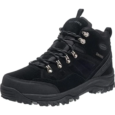 Afbeelding van Skechers Veterboots, Heren, Maat: 41, Black blk Leer/ synthetisch