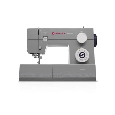 Afbeelding van Singer Heavy Duty 6335M naaimachine met CUCIREONLINE gegevensverlengplaat