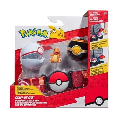 Afbeelding van Pokémon PKW3163 Set 5,1 cm Charmander vechtfiguur met Clip &#039;N&#039; Go riem, luxe bal en Pokéball accessoires