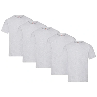 Afbeelding van Fruit of the Loom Set van 5 T shirts voor heren