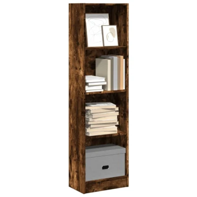 Afbeelding van vidaXL Boekenkast 40x24x143 cm bewerkt hout gerookt eikenkleurig