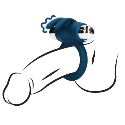 Afbeelding van Vibrating Rabbit Cock Ring Baltic Blue