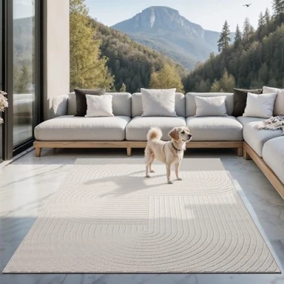 Afbeelding van Hoogwaardig vloerkleed voor de woonkamer, slaapkamer Boho 140x200 cm Santo Plus by the carpet