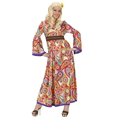 Afbeelding van &quot;Lang hippiekostuum voor vrouwen Verkleedkleding XL&quot;