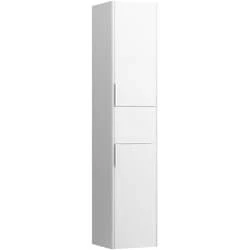 Afbeelding van LAUFEN Base hoge kast zijkant afgerond scharnierzijde rechts 2 deuren,