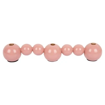 Afbeelding van Present Time Kandelaar Bubbles Straight Roze 41x7x7cm Scandinavisch