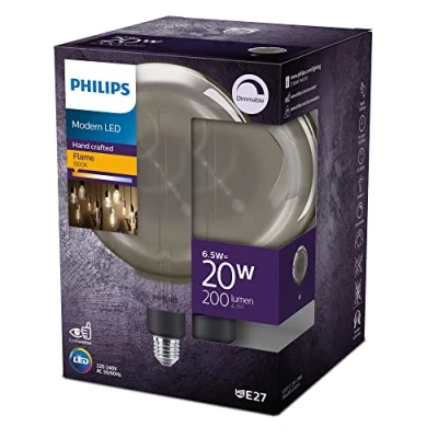 Afbeelding van Philips Lighting 871951431539600 LED lamp E27 Globe 6.5 W = 25 Warmwit (Ø x l) 202 mm 286 1 stuk(s)