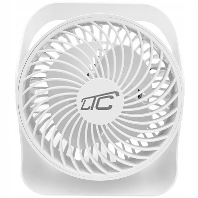 Afbeelding van LTC ventilator draadloze bureauventilator opladen via USB C, 4 snelheidsniveaus, 2000 mAh batterij, LXWB16