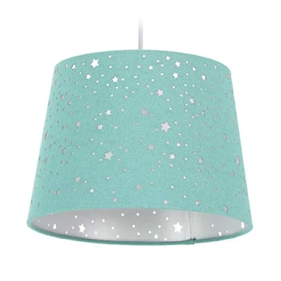 Afbeelding van Relaxdays hanglamp sterren kinderhanglamp E27 fitting plafondlamp kinderkamer munt
