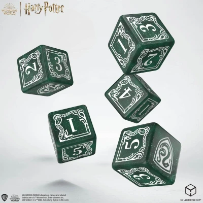 Afbeelding van Harry Potter: Slytherin Dice &amp; Pouch (5ST) Accessoires
