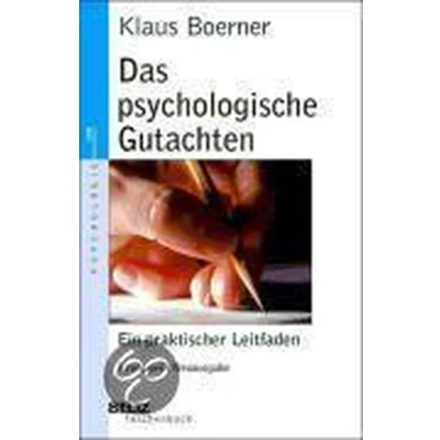 Afbeelding van Das psychologische Gutachten