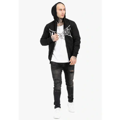 Afbeelding van Tapout Kapuzen MIT Normale Passform Marfa Sweater met rits, Heren, Maat: 3XL, Black white