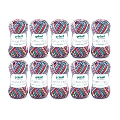 Afbeelding van 861 188 Cotton Quick Print 10x50 gram rood/blauw/geel multicolor