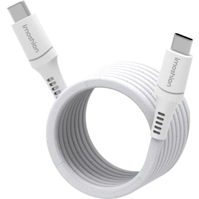 Afbeelding van imoshion Magnetische braided kabel USB C naar 1 meter Wit