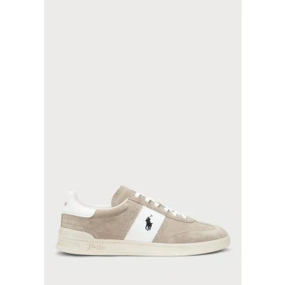 Afbeelding van Polo Ralph Lauren Heritage AERA Suede Sneaker Unisex Sneakers laag, Maat: 46, Milkshake/deckwash white Veloursleer