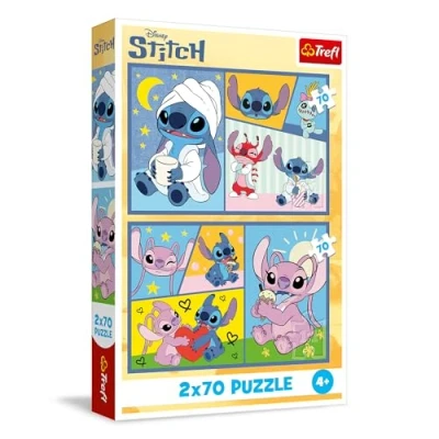 Afbeelding van Trefl Puzzle 2 x 70 Lilo &amp; Stich (140 onderdelen)