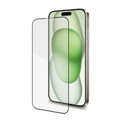 Afbeelding van Schermbeschermer voor mobiel Celly FULLGLASS1055BK iPhone 15 Plus