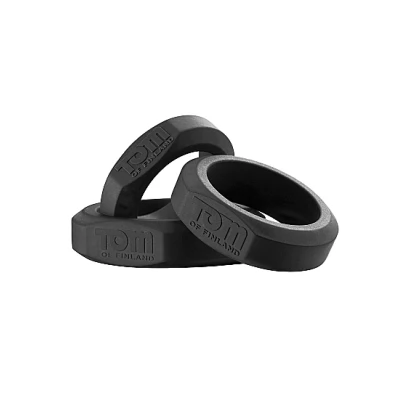 Afbeelding van Tom of Finland Zwarte cockringen set