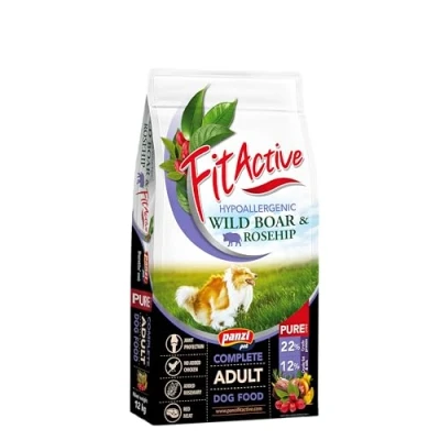 Afbeelding van Panzi Pet Pure Wild Boar &amp; Rosehip Hypoallergeen hondenvoer Glutenvrije hondenbrokken voor volwassen honden van middelgrote rassen met normale activiteit Zonder kip, gevogelte en tarwe Everzwijn smaak 3kg