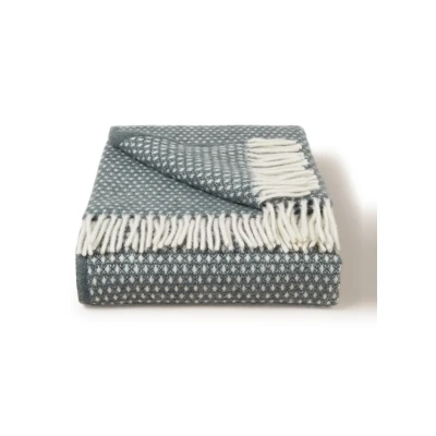 Afbeelding van Klippan Knut Plaid Van Lamswol 130 X 200 Cm Blauwgrijs