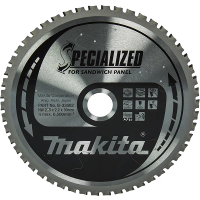 Afbeelding van Makita Cirkelzaagblad voor Sandwichpaneel Specialized Ø 235mm Asgat 30mm 50T B 33582