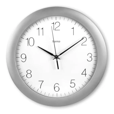 Afbeelding van Hama Tenerife DCF radiogestuurde wandklok, diameter 30 cm, extra groot display, analoge wandklok met uren , minuten en secondewijzers, glazen deksel, batterij