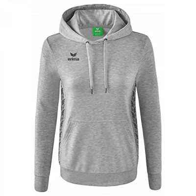 Afbeelding van Essential Team sweatshirt met capuchon dames licht grey melange/slate