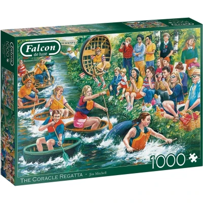 Afbeelding van Falcon puzzel The Coracle Regatta Legpuzzel 1000 stukjes
