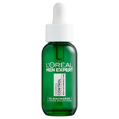 Afbeelding van L&#039;Oréal Men Expert Serum tegen imperfecties verwijdert onvolkomenheden en vlekken na acne verrijkt met niacinamide salicylzuur Derma Control 30 ml