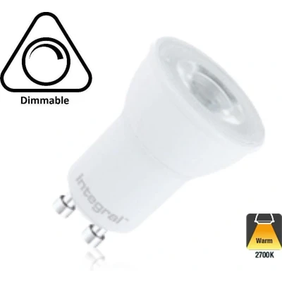 Afbeelding van Dimbare GU10 Spot LED Lamp Extra Warm Wit (2700K) 3.6 Watt, vervangt 40W Halogeen Integral