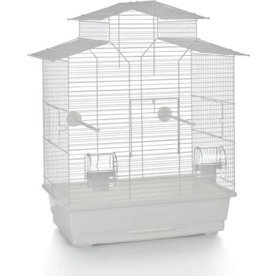 Afbeelding van Beeztees Iza 2 Pagode Vogelkooi Wit 45x28x59,5 cm