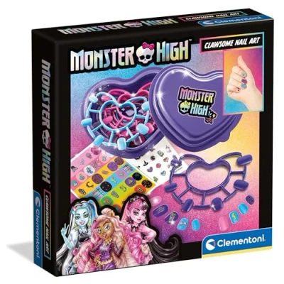 Image de Clementoni Dark Nail Monster High Faux Ongles A Décorer Theme Des 6Ans